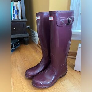 Purple Hunter Rainboots Size 9F Good Condition